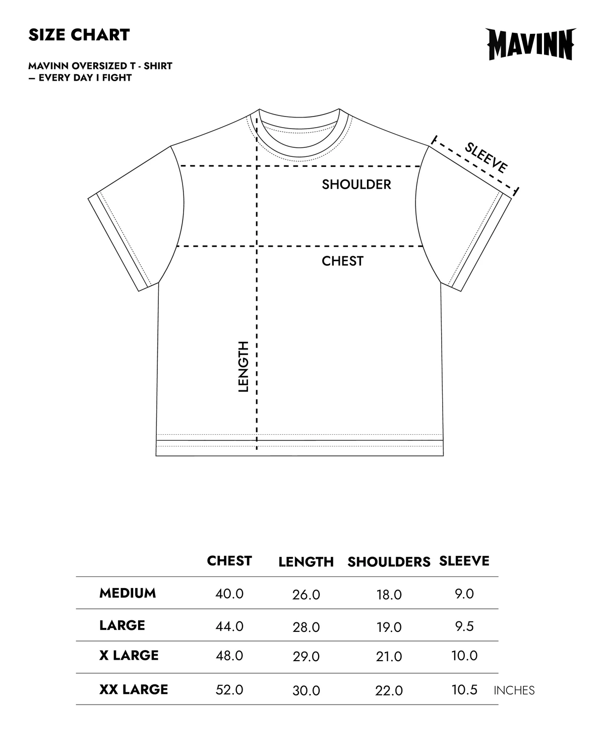 OVERSIZED T-SHIRT - EVERY DAY I FIGHT