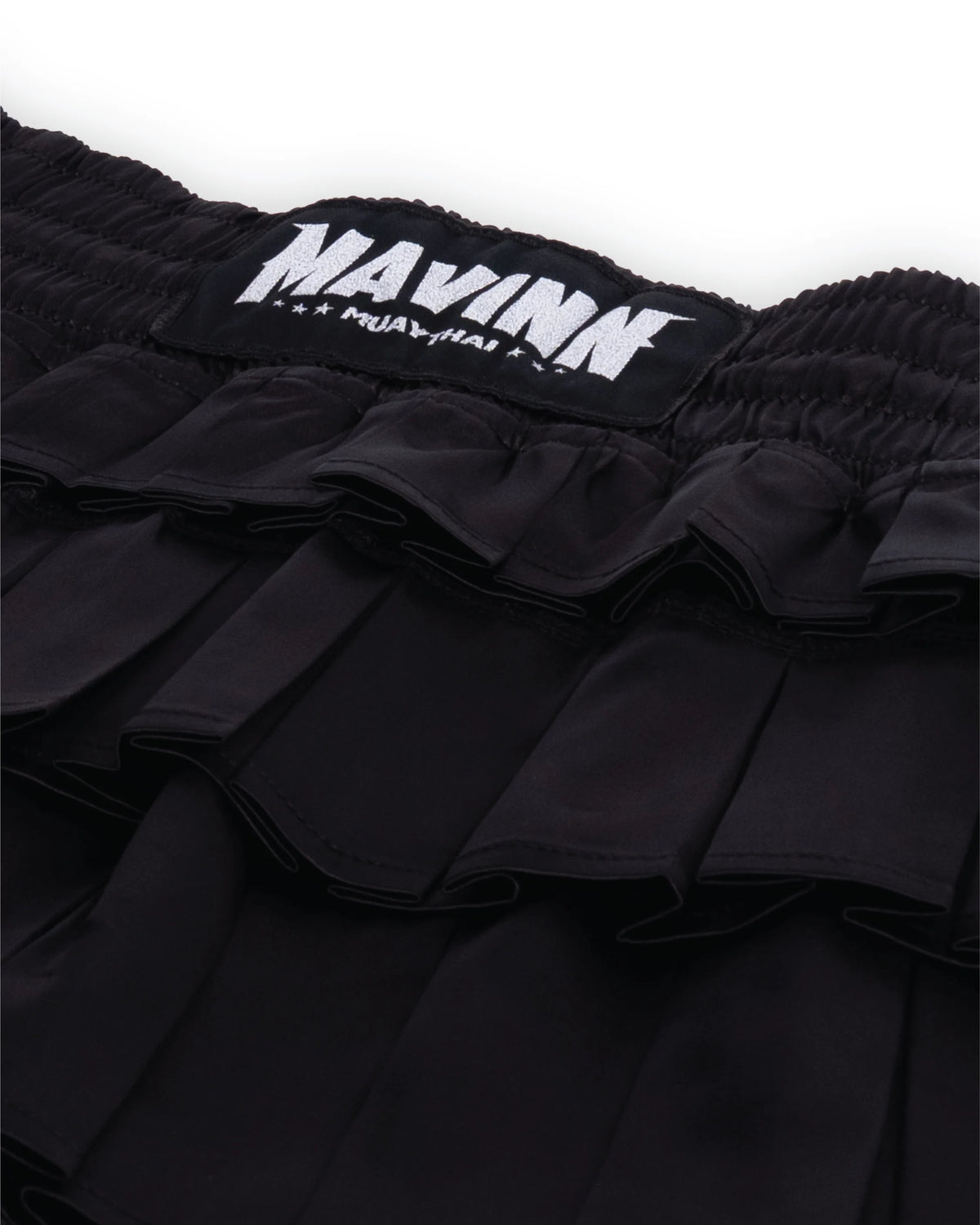 Muay Thai Shorts - SATIN SKIRT SERIES - BLACK