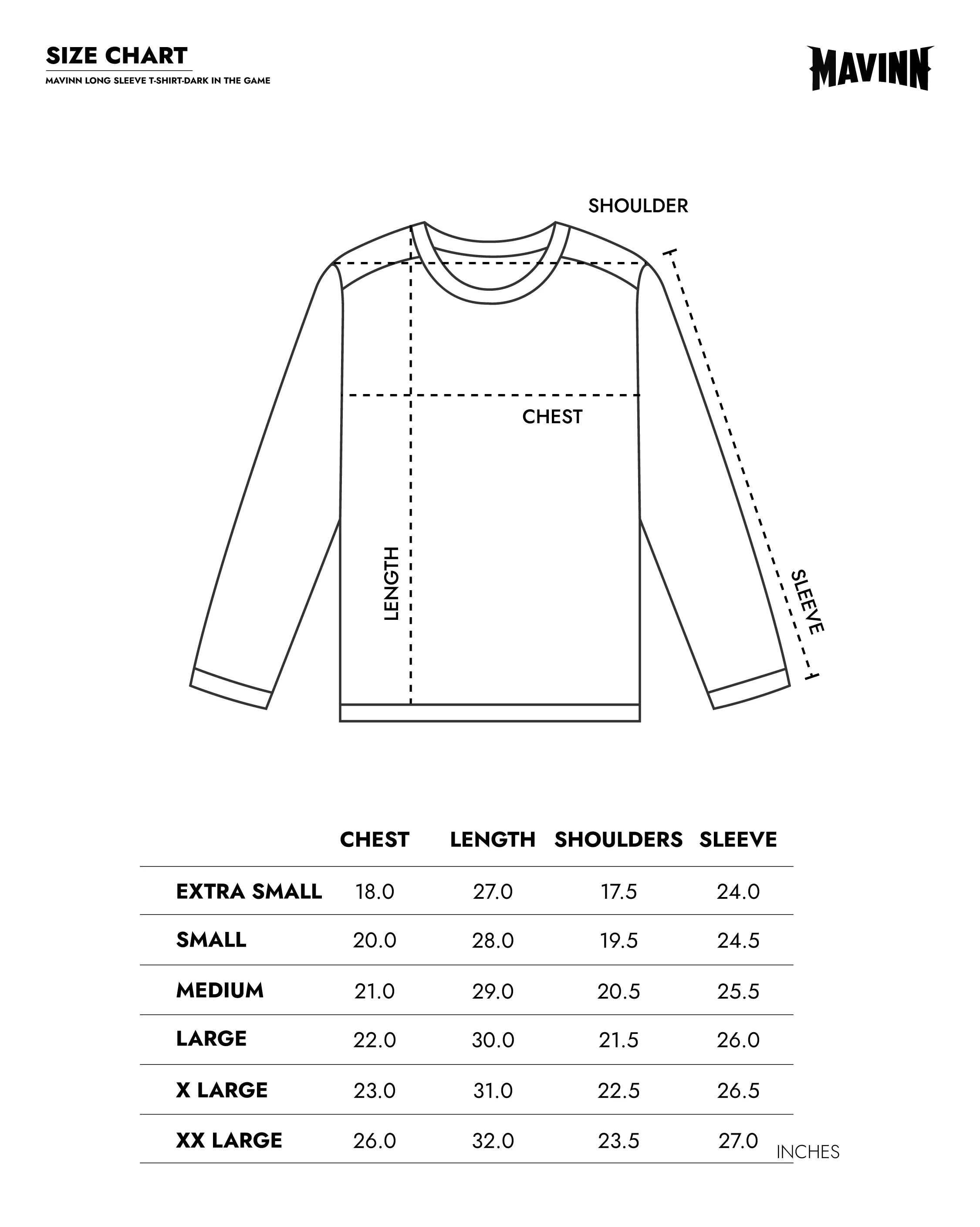 LONG SLEEVE T-SHIRT - DARK IN THE GAME