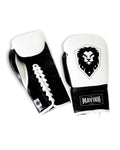 Boxing Gloves Premium Leather - FOUNDATION THE PERFORMANCE - White