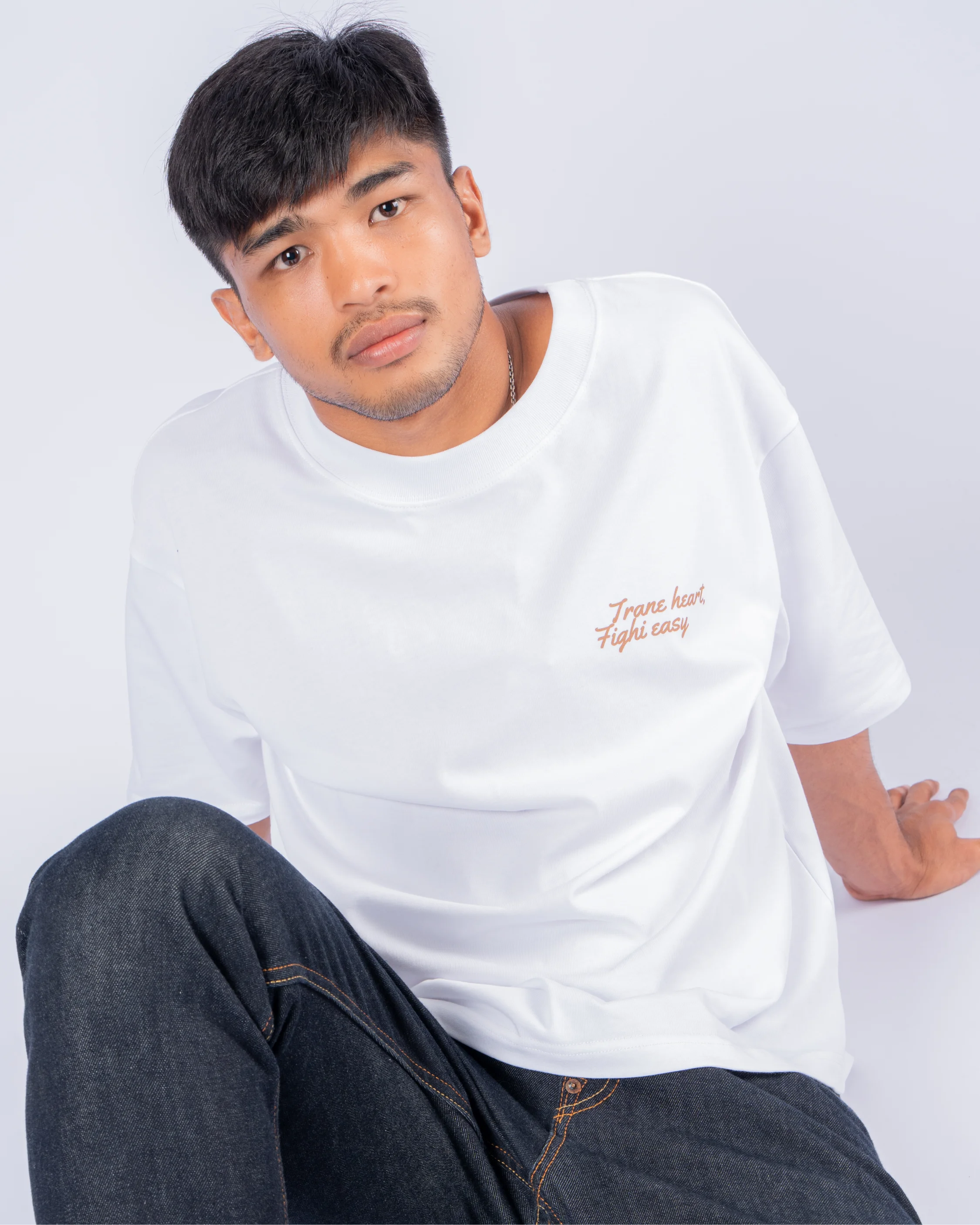 Oversized T-Shirt - FRAME HEART THE LION