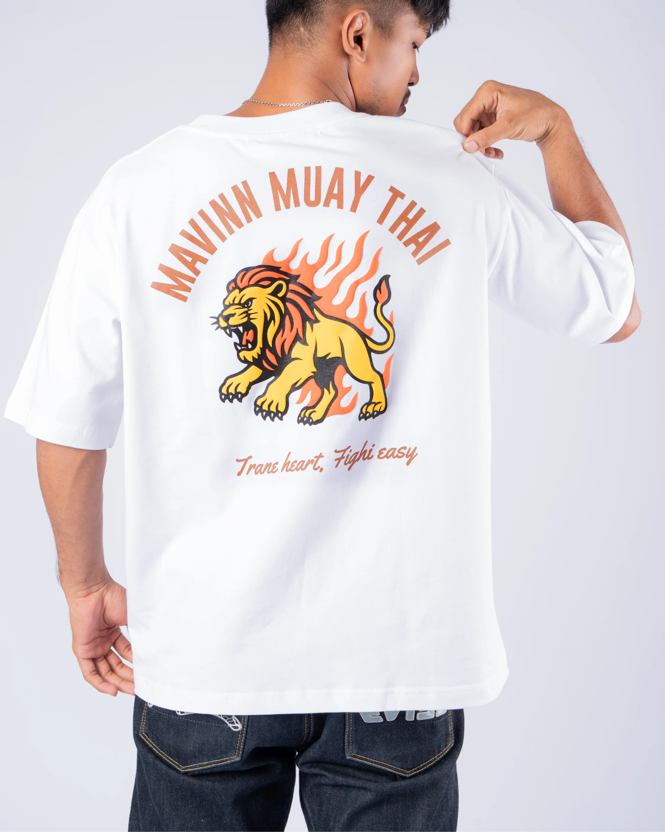 Oversized T-Shirt - FRAME HEART THE LION