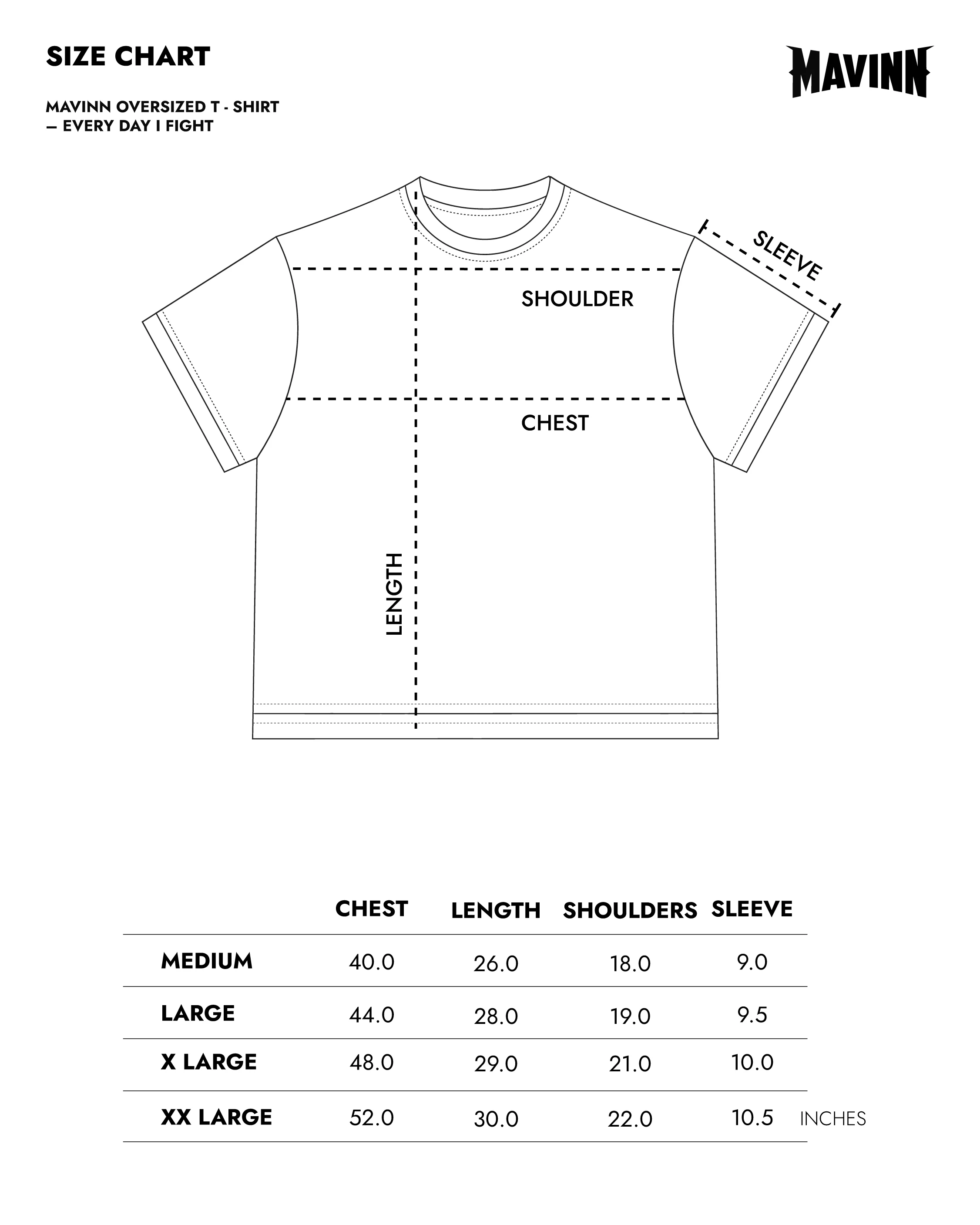 OVERSIZED T-SHIRT - EVERY DAY I FIGHT
