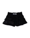 Muay Thai Shorts - SATIN SKIRT SERIES - BLACK