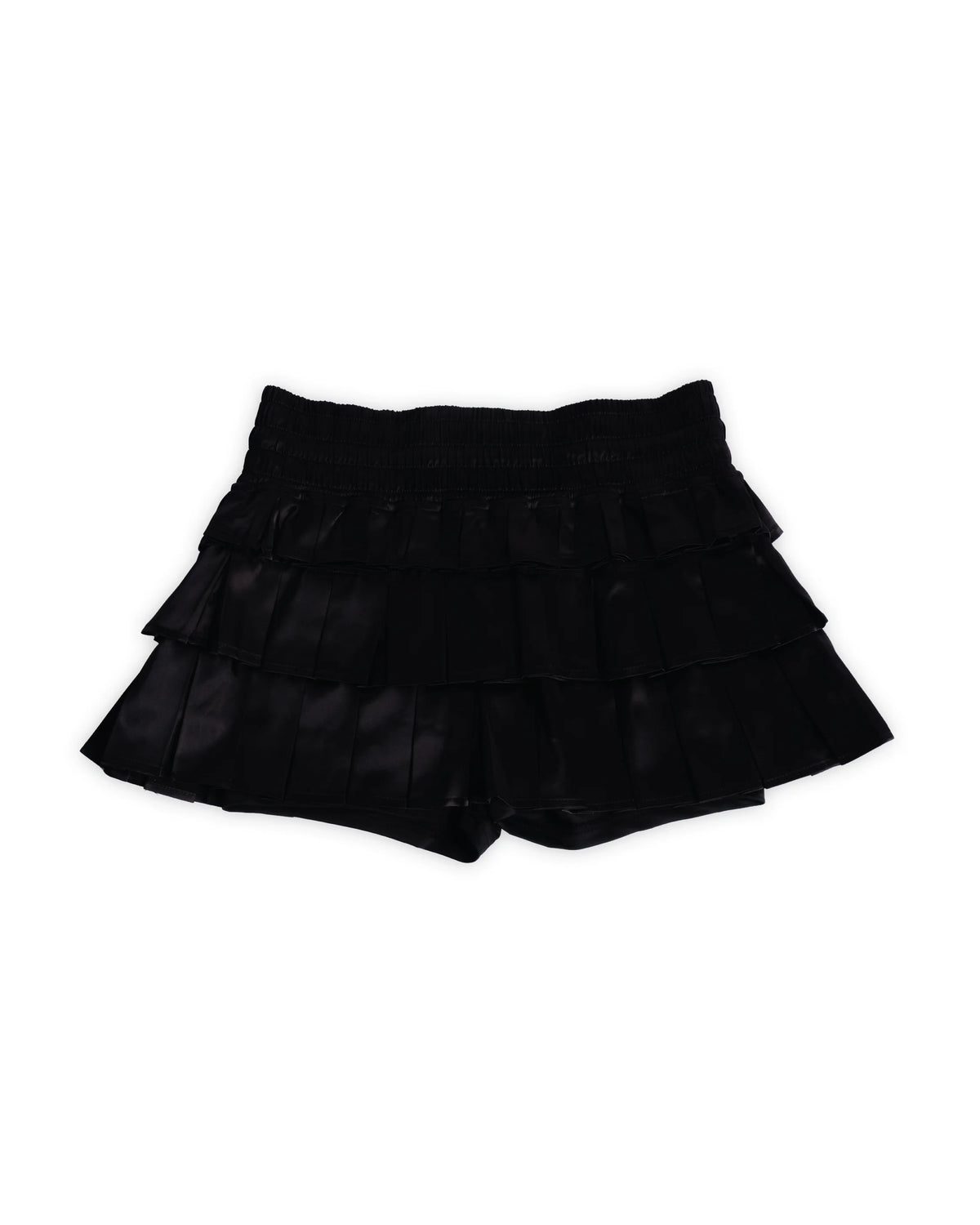 Muay Thai Shorts - SATIN SKIRT SERIES - BLACK