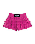 Muay Thai Shorts - SATIN SKIRT SERIES - Bright Pink